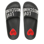 Ciabatta Love Moschino Donna Nero/bianco