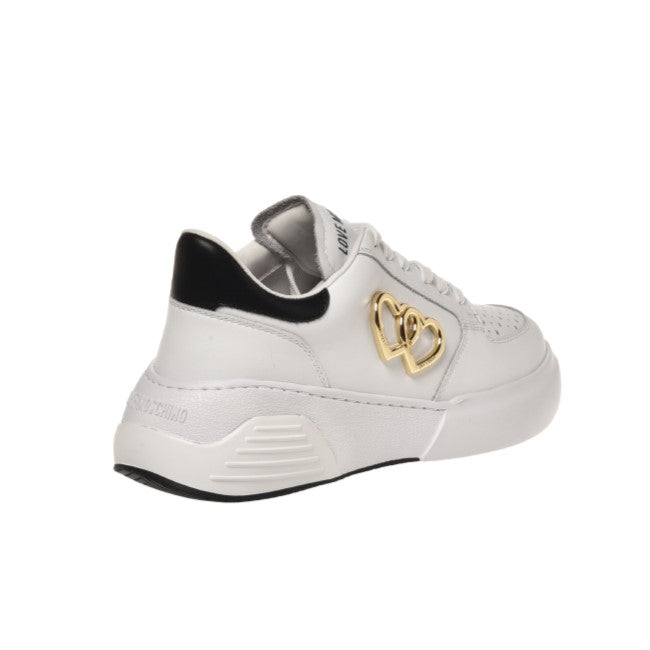 Sneakers Love Moschino Donna Star Love Bianco/nero