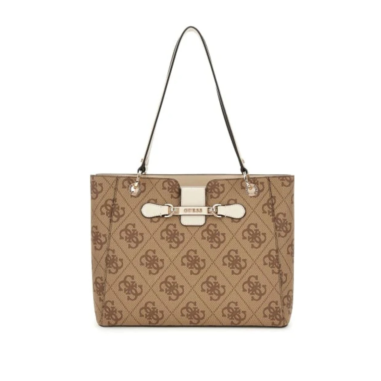 Borsa a Spalla Guess Donna Nolana Marrone/nocciola