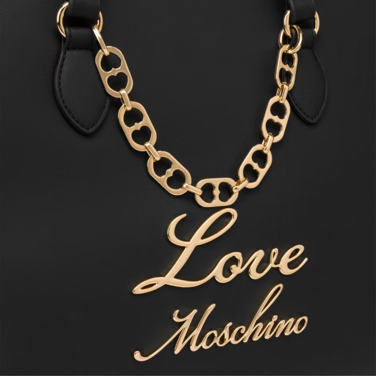 Borsa a Spalla Love Moschino Donna Lovely Chain Nero