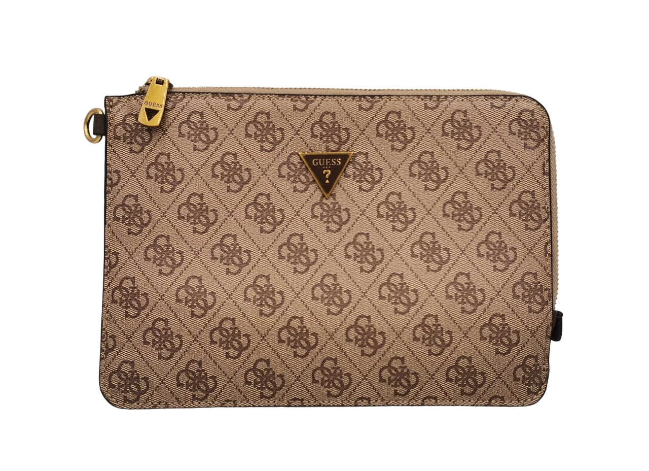 Pochette Guess Uomo Vezzola Nocciola/marrone
