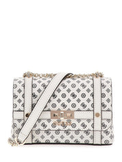 Borsa a Tracolla Guess Donna Emilee Bianco/ nero