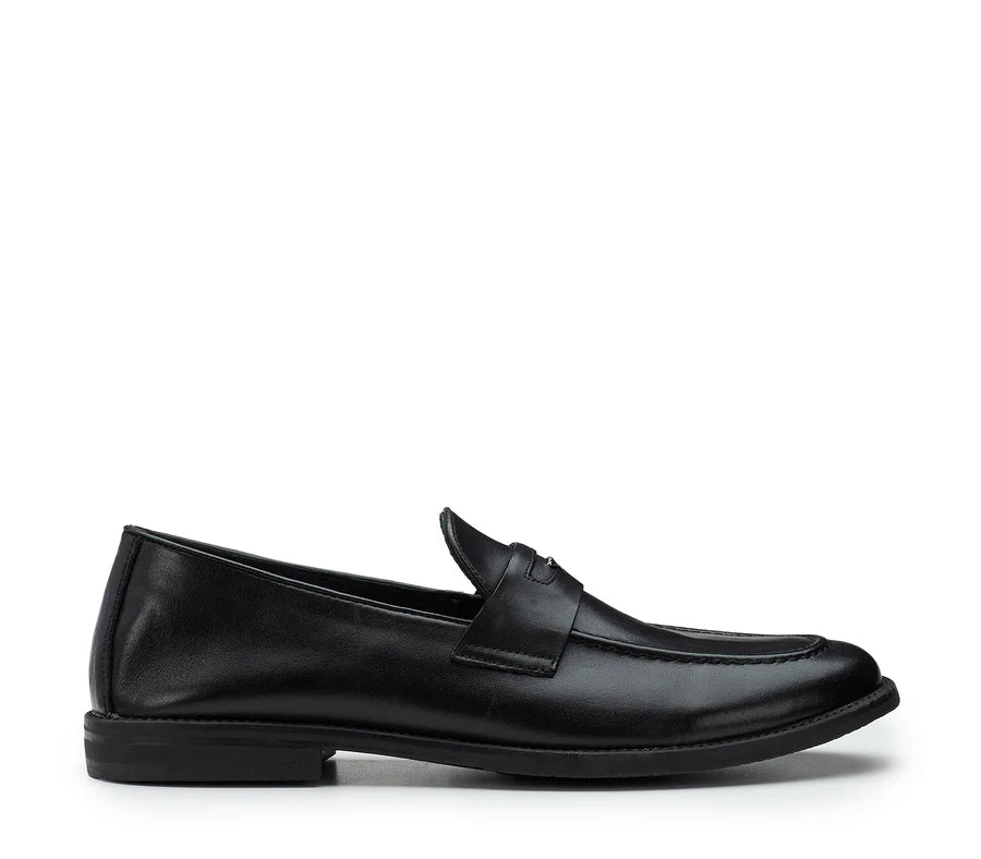 Mocassini GUARDIANI Uomo Low leather Nero