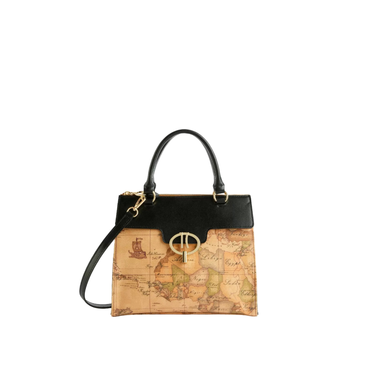 Borsa a Mano Alviero Martini 1^ Classe Donna Around Geo Nero/Geo Classic