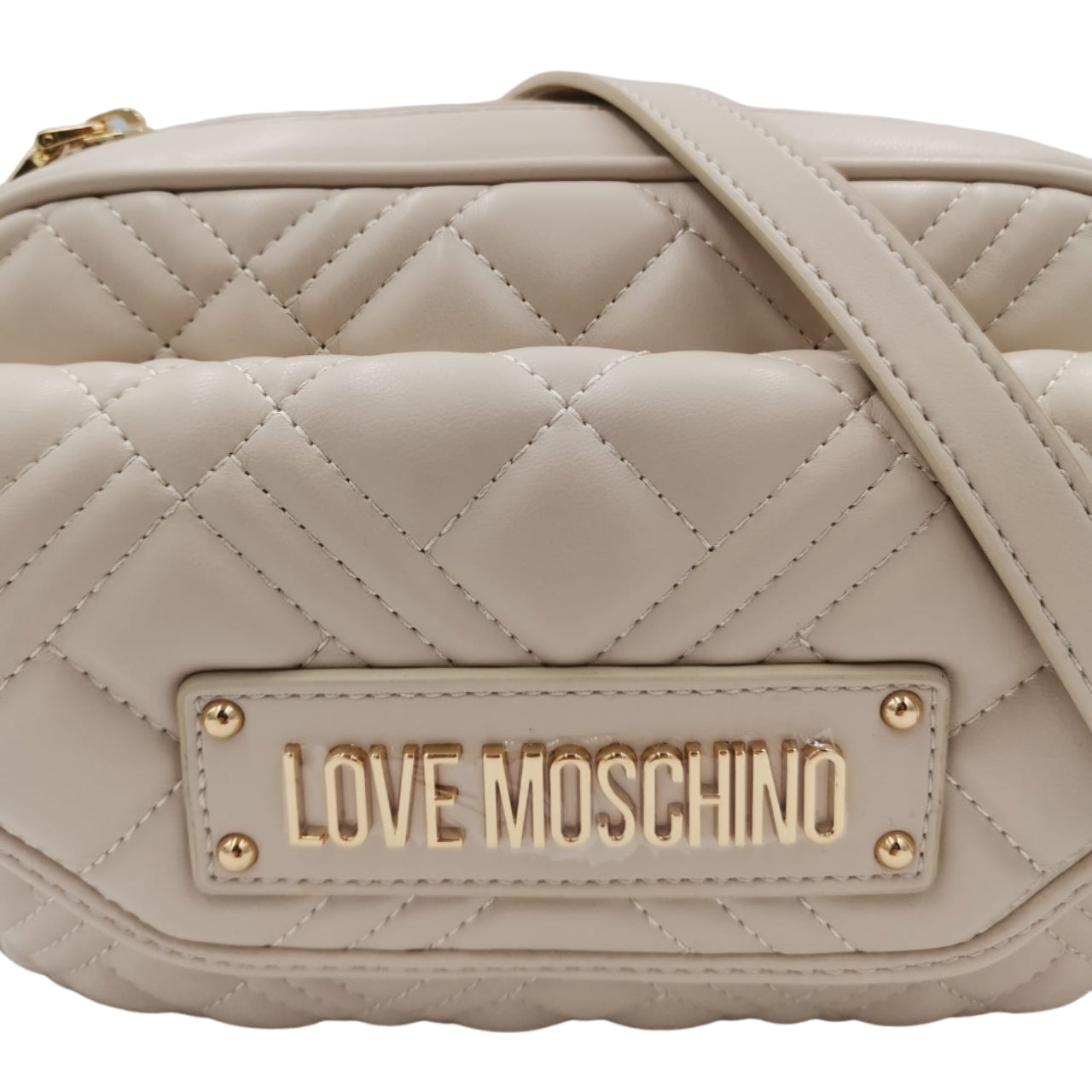 Borsa a Tracolla Love Moschino Donna Quilted Avorio