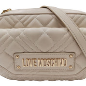 Borsa a Tracolla Love Moschino Donna Quilted Avorio