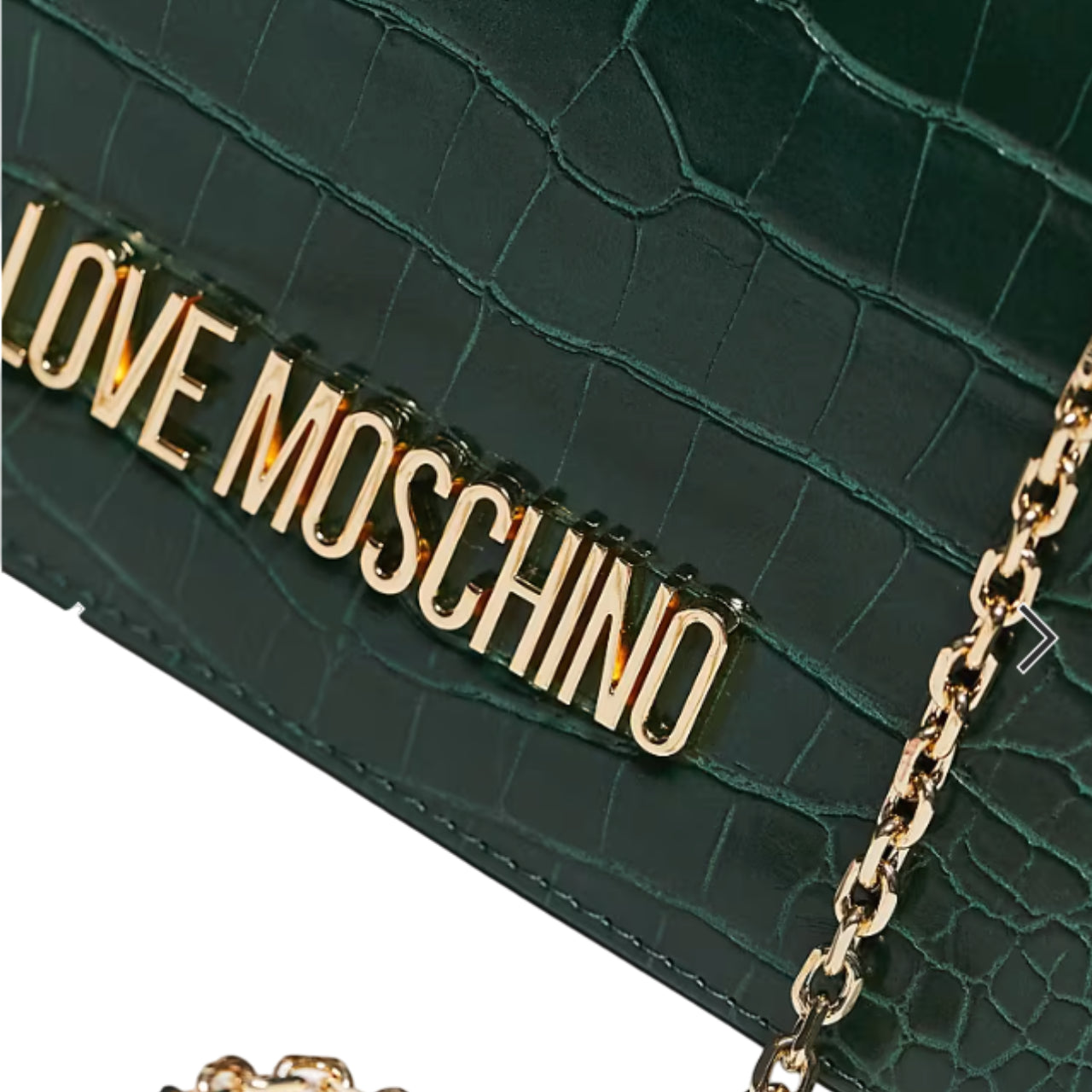 Tracollina Love Moschino Donna Shiny Croco Verde