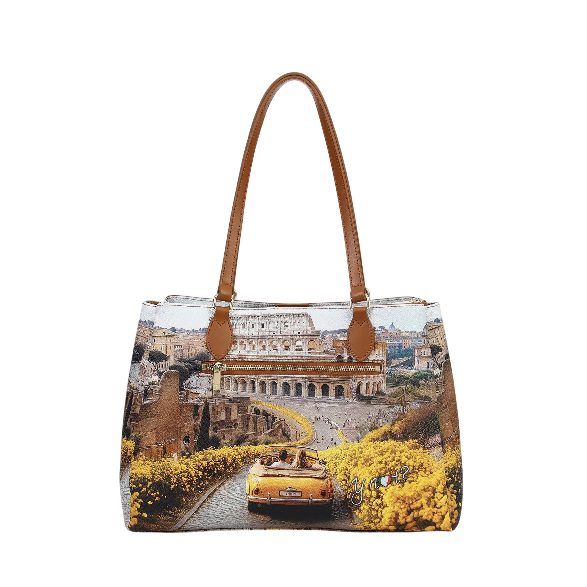 Borsa a Spalla Y Not? Donna Sunshine Rome Multicolore
