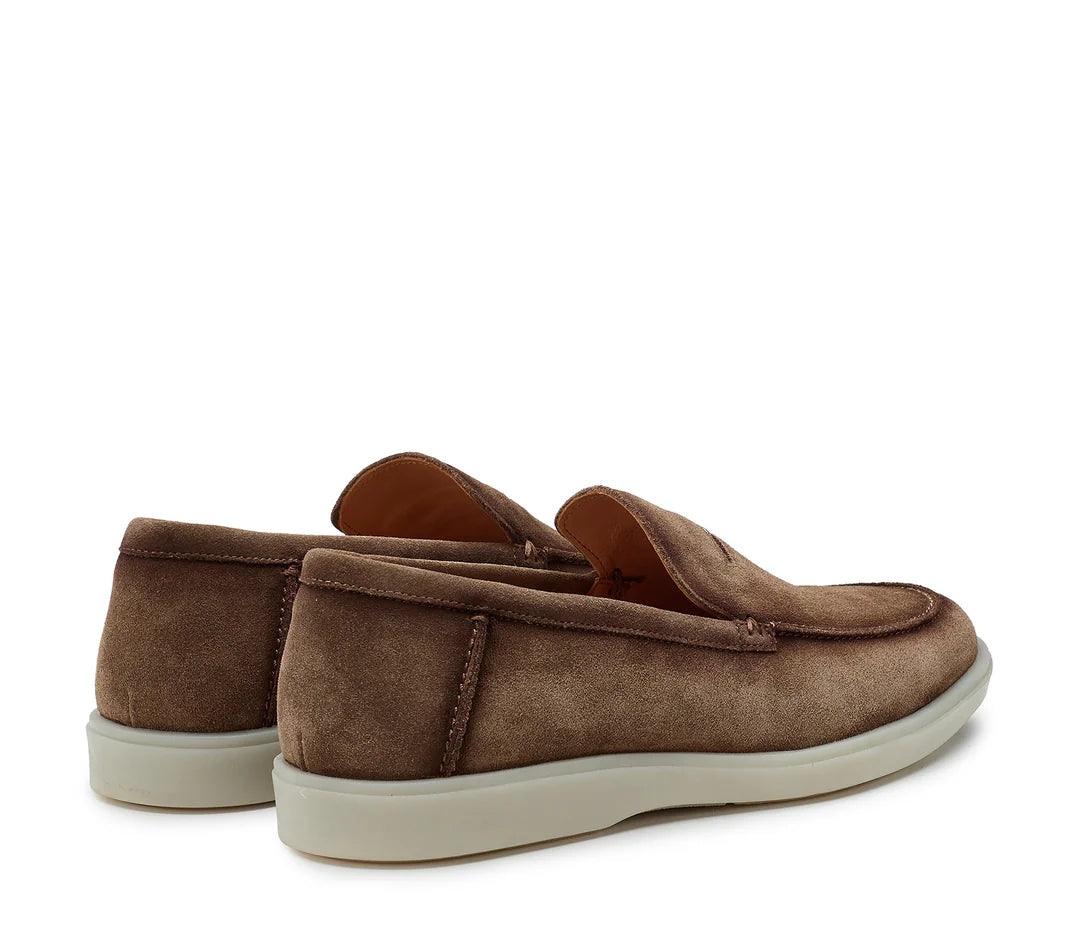 Mocassini GUARDIANI Uomo Low Suede Marrone