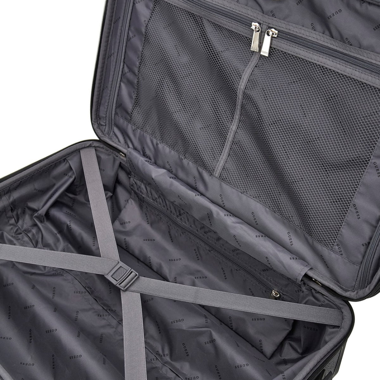 Trolley Guess Unisex Wilder travel Grigio/nero