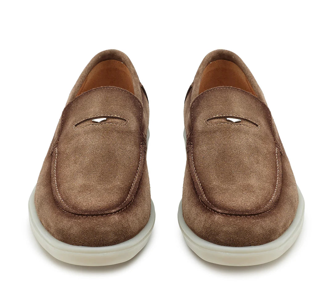 Mocassini GUARDIANI Uomo Low Suede Marrone