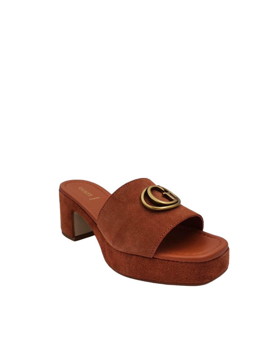 Guess sandalo donna bianco tacco e plateau 9 cm - Romolo Calzature
