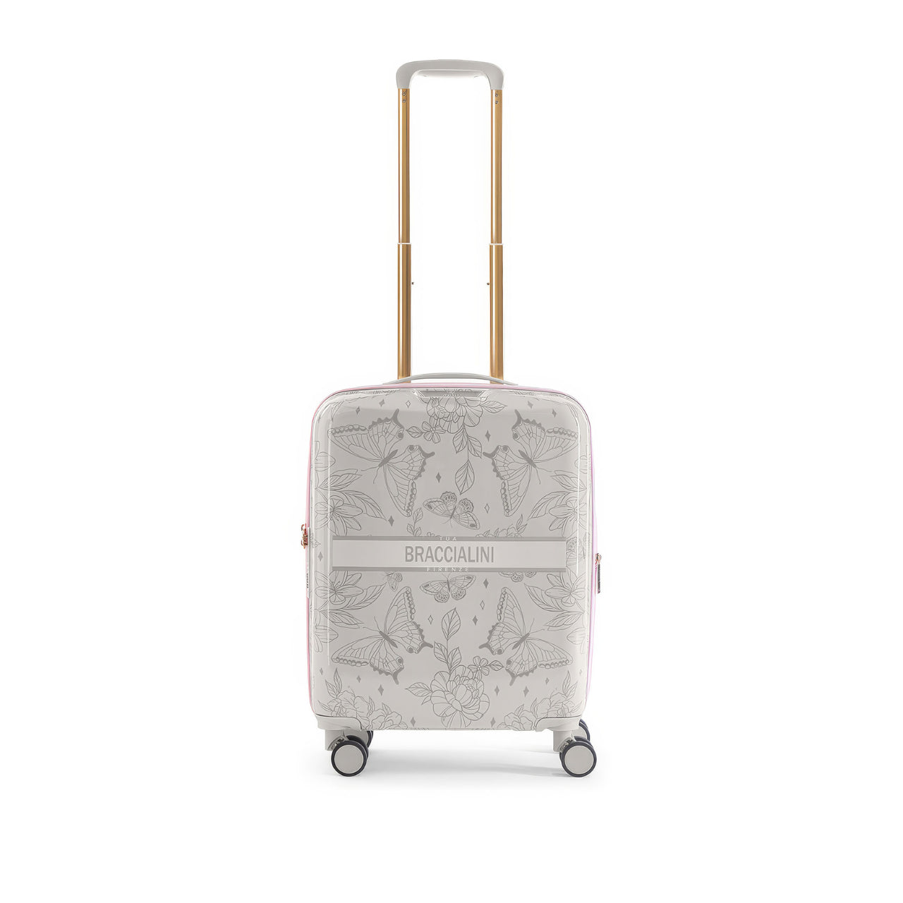 Trolley Braccialini Donna ARTE Grigio/rosa