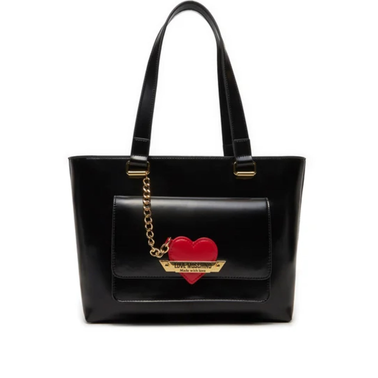 Borsa a Spalla Love Moschino Donna Made With Love Nero