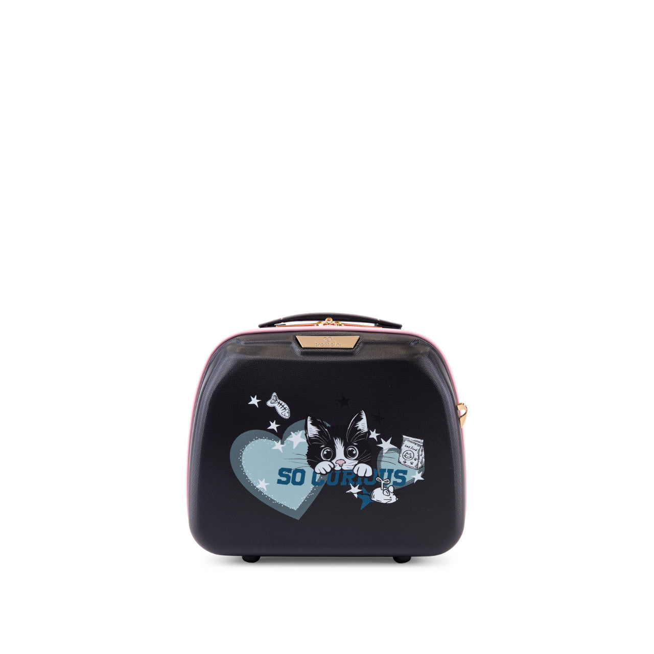 Beauty Case Braccialini Donna PUPPIES Nero/rosa