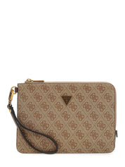 Pochette Guess Uomo Vezzola Nocciola/marrone