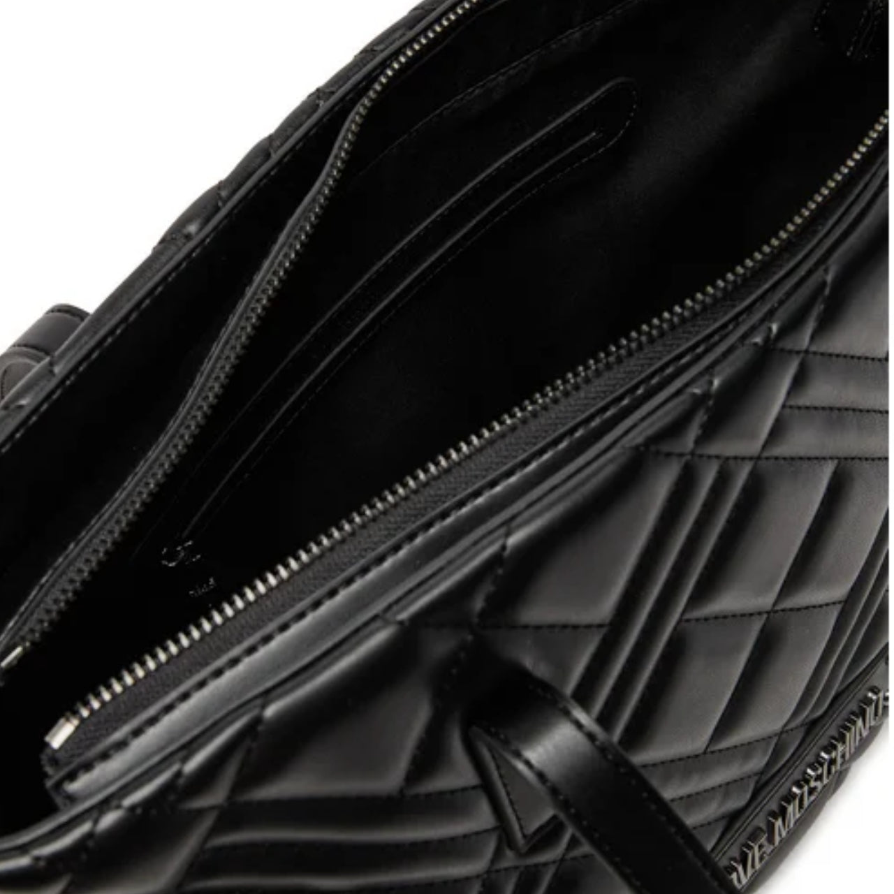 Borsa a Spalla Love Moschino Donna Quilted Nero/grigio