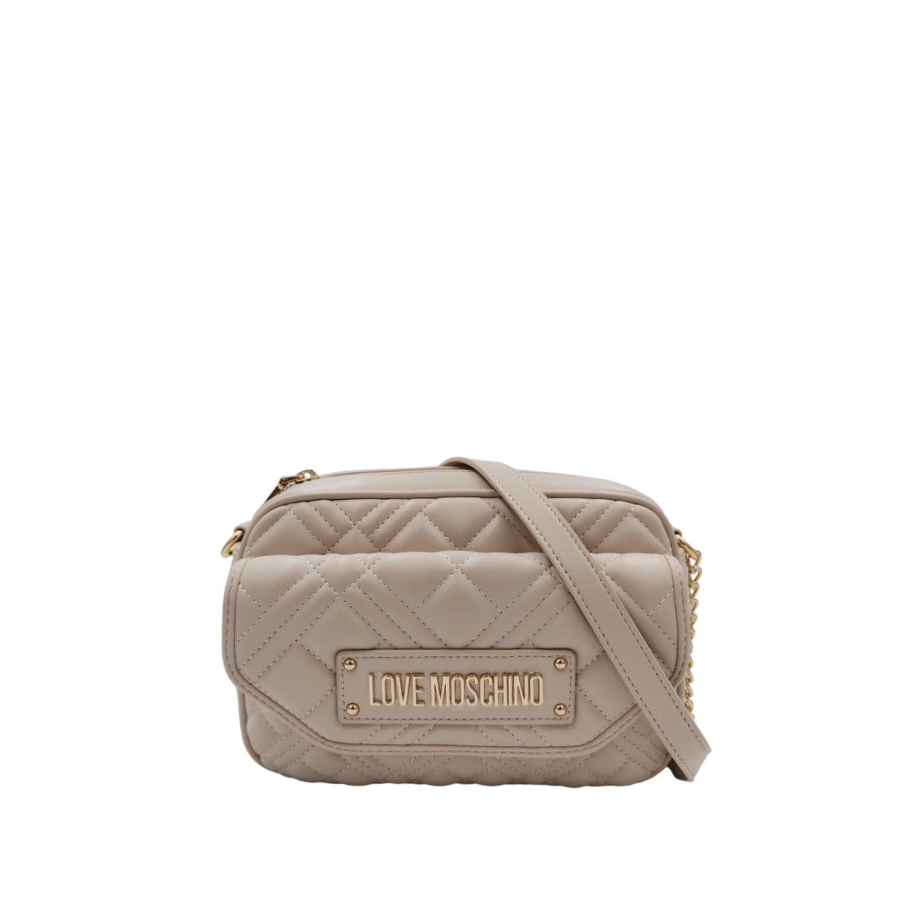 Borsa a Tracolla Love Moschino Donna Quilted Avorio