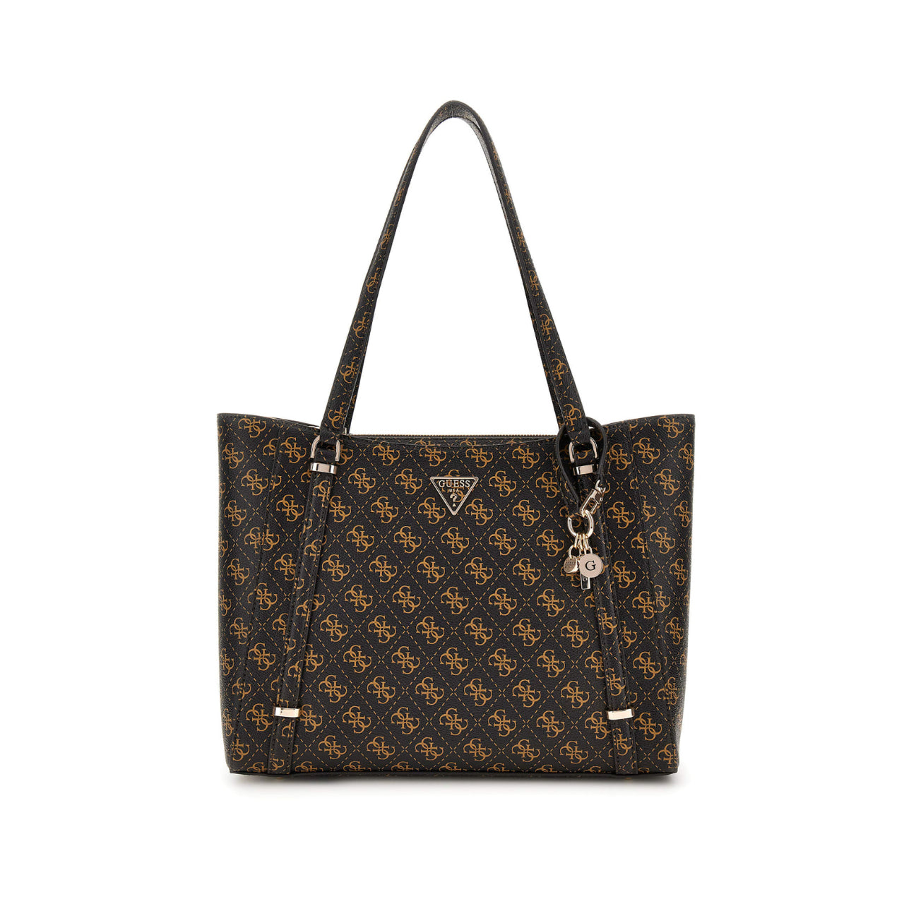 Borsa a Spalla Guess Donna ECO ERICA Marrone/nocciola