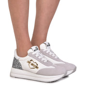 Sneakers Love Moschino Donna Daily Running Bianco/argento