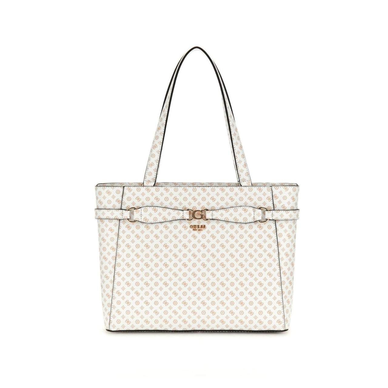 Borsa a Spalla Guess Donna Arlena Logo Bianco