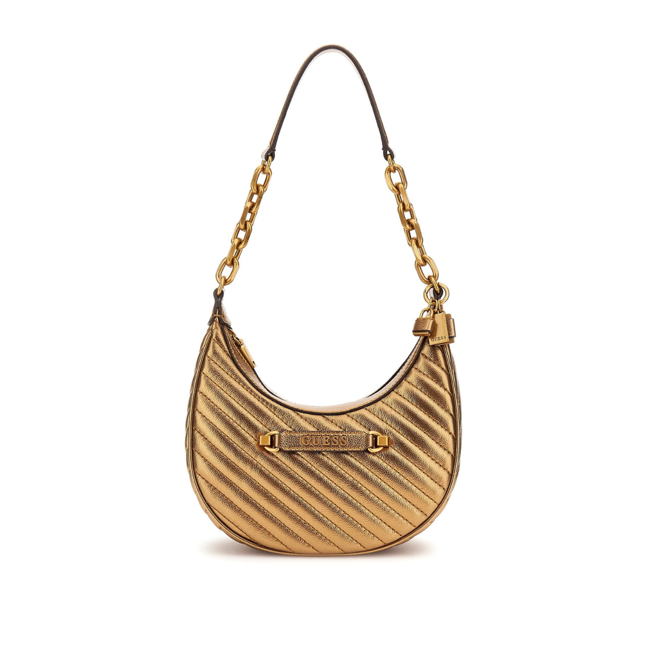 Borsa a Spalla Guess Donna Sela Bronzo