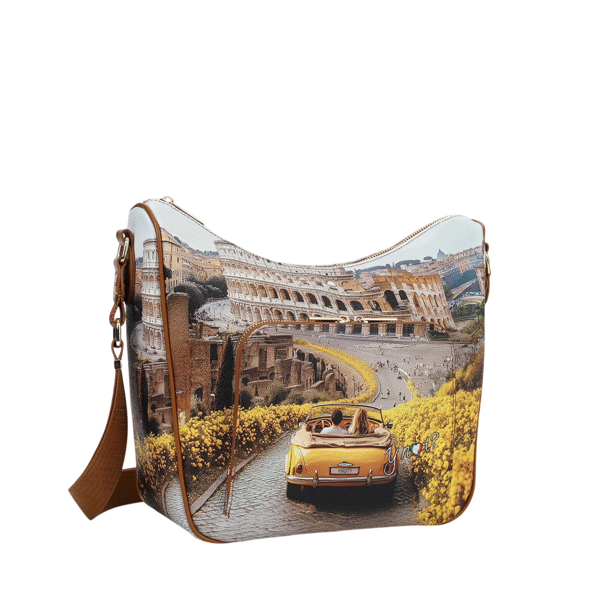 Borsa a Tracolla Y Not? Donna Sunshine Rome Multicolore