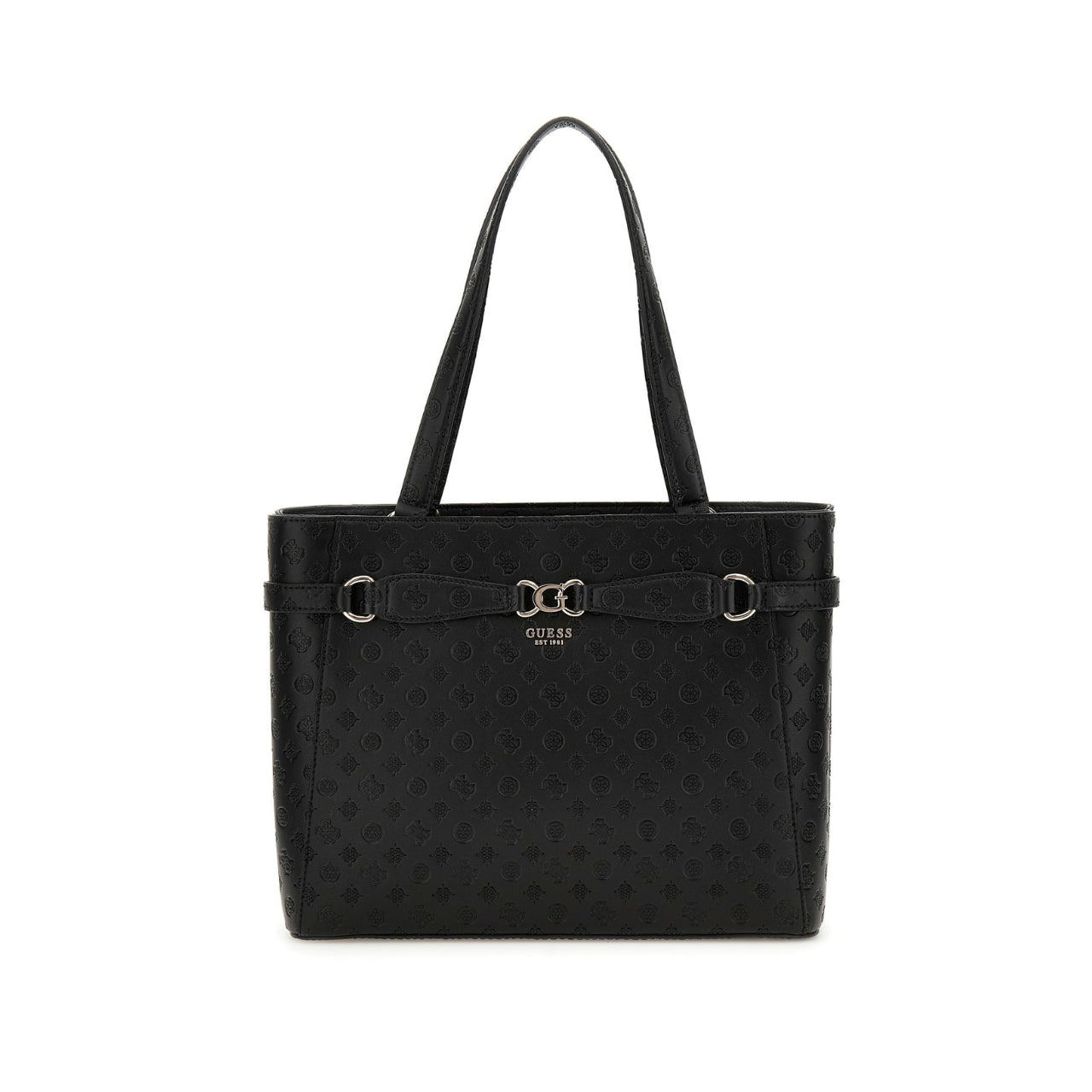 Borsa a Spalla Guess Donna Arlena Logo Nero