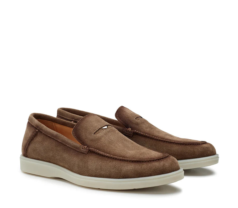 Mocassini GUARDIANI Uomo Low Suede Marrone