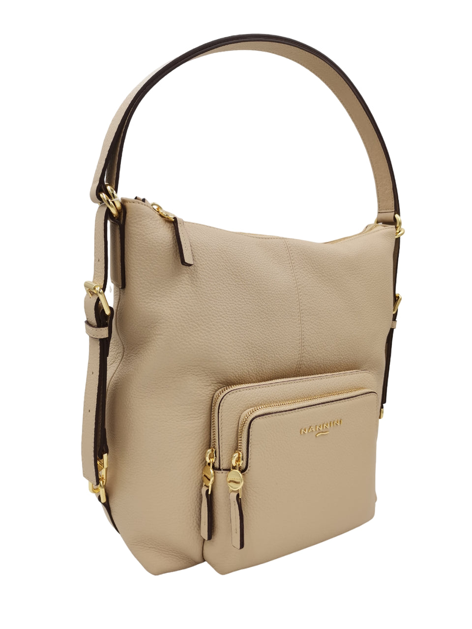 Borsa a Spalla Nannini Donna Tiziana Beige
