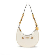 Borsa a Spalla Guess Donna Sela Avorio
