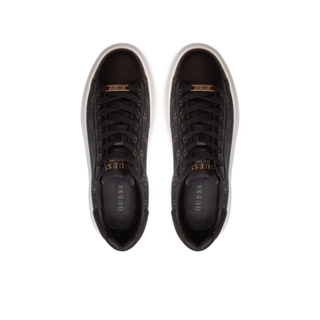 Sneakers Guess Uomo Elba Marrone scuro