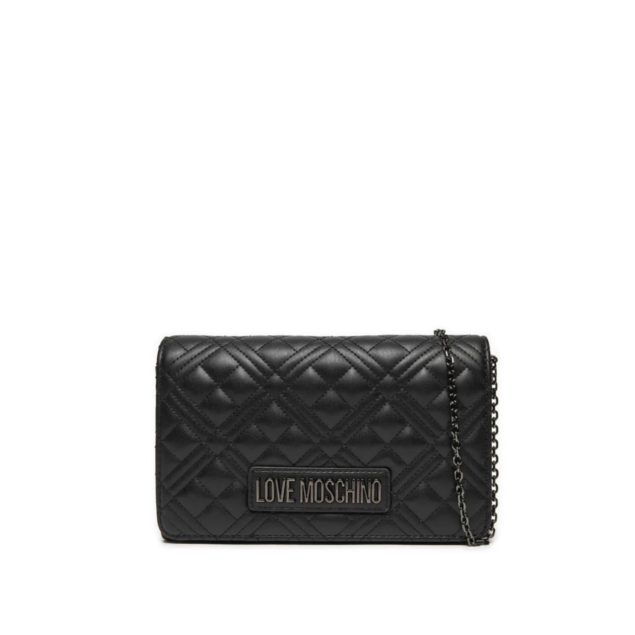 Tracollina Love Moschino Donna Quilted Nero/grigio
