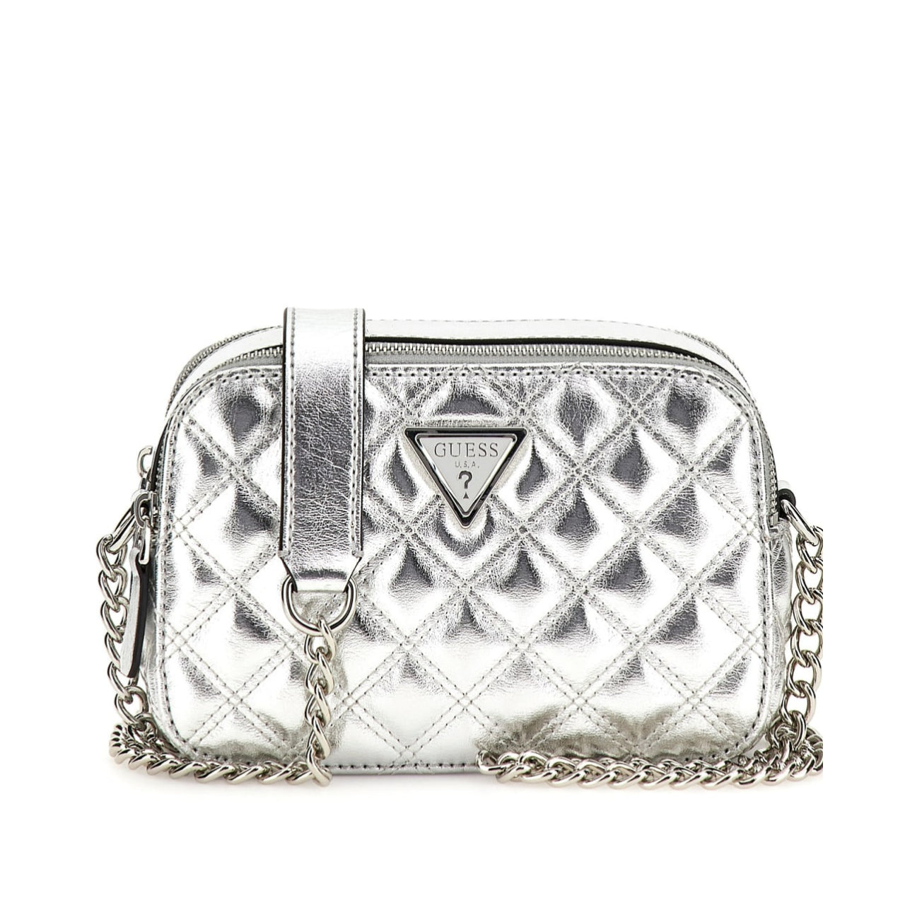 Borsa a Tracolla Guess Donna Giully Argento