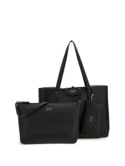 Borsa a Spalla Guess Donna Eco Brenton Nero