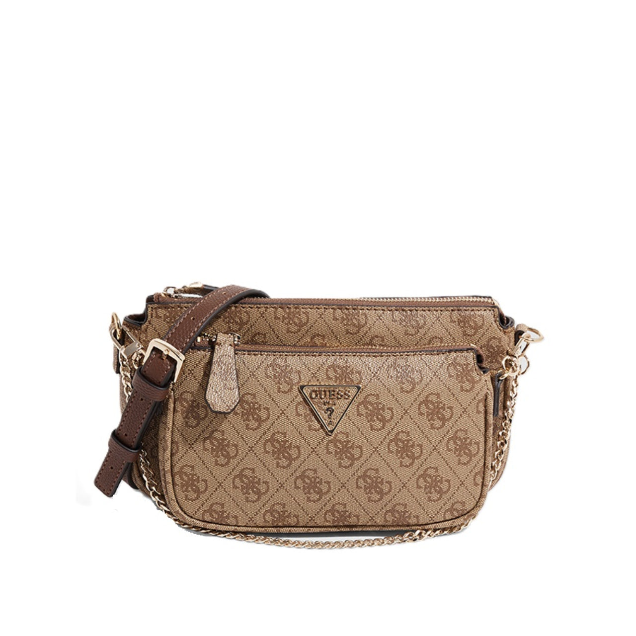 Borsa a Tracolla Guess Donna Noelle mini Marrone/nocciola