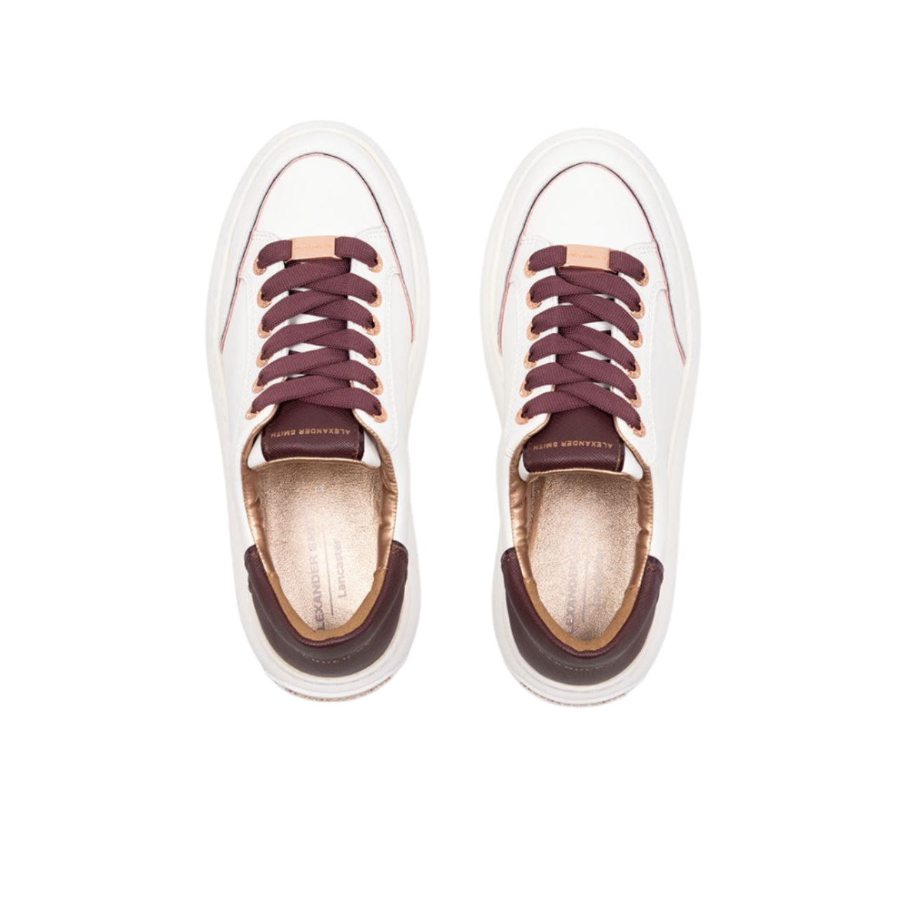 Sneakers Alexander Smith Donna Lancaster Bianco/bordeaux