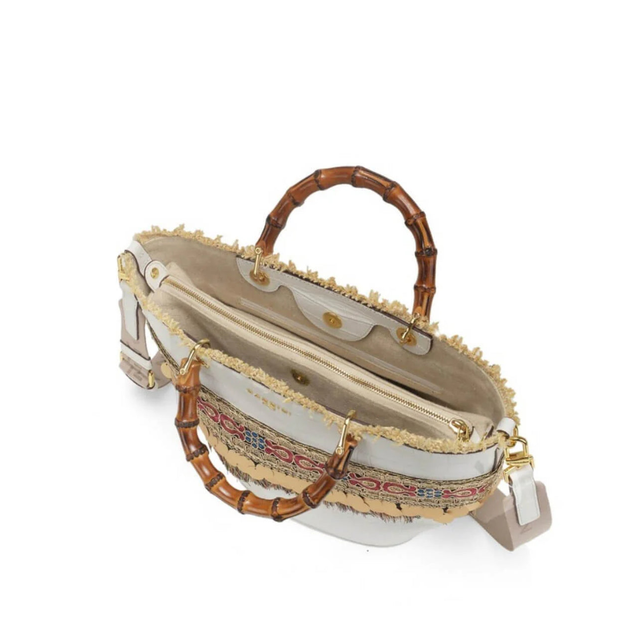 Borsa a Mano Nannini Donna Flip Bianco/multi