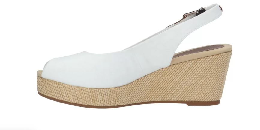 zeppa Tommy Hilfiger Donna iconic elba back wedge Bianco