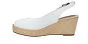 zeppa Tommy Hilfiger Donna iconic elba back wedge Bianco