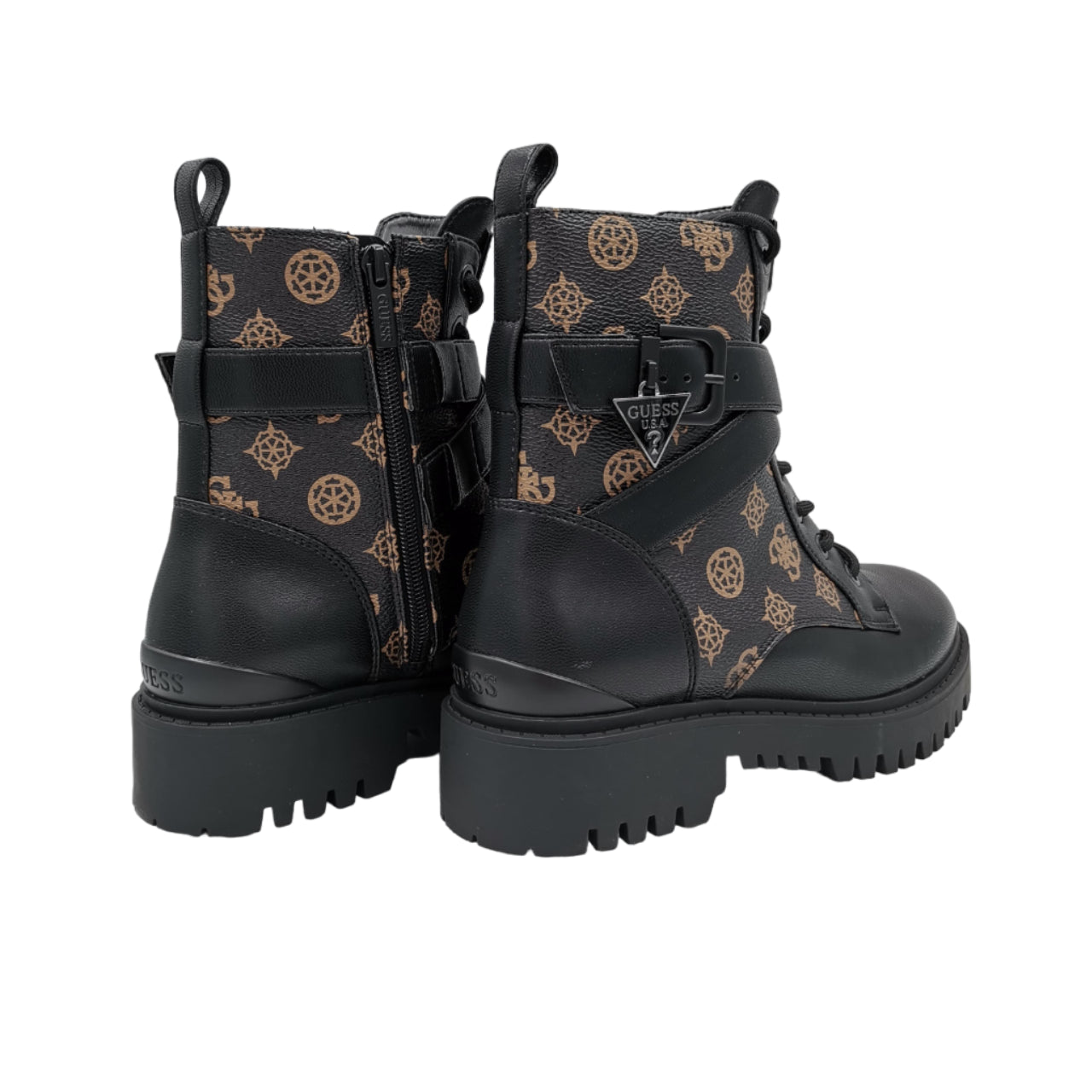 Scarpe Guess Anfibi Anfibi Guess Donna Olsy Nero/marrone