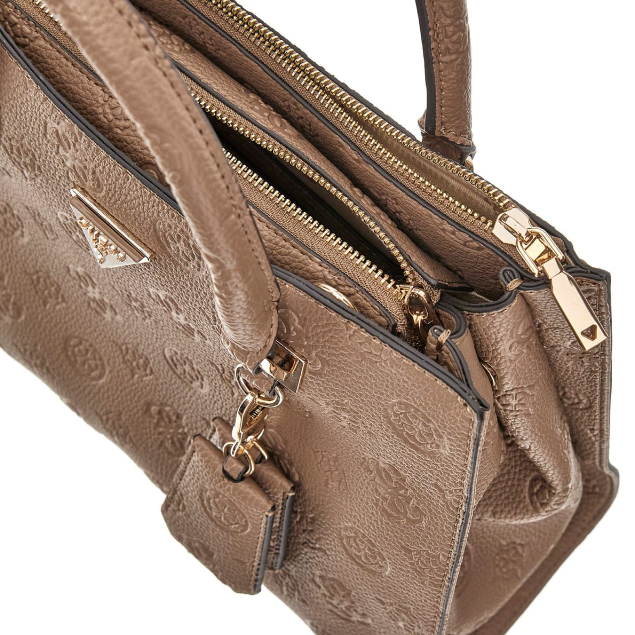 Borsa a Mano Guess Donna Cresidia Grigio scuro