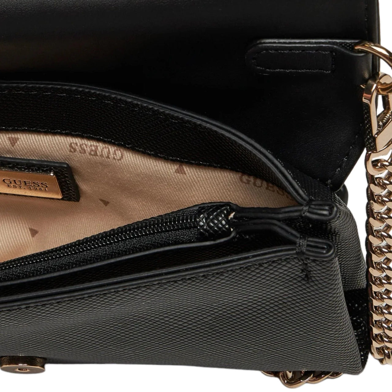 Pochette Guess Donna Noelle mini Nero