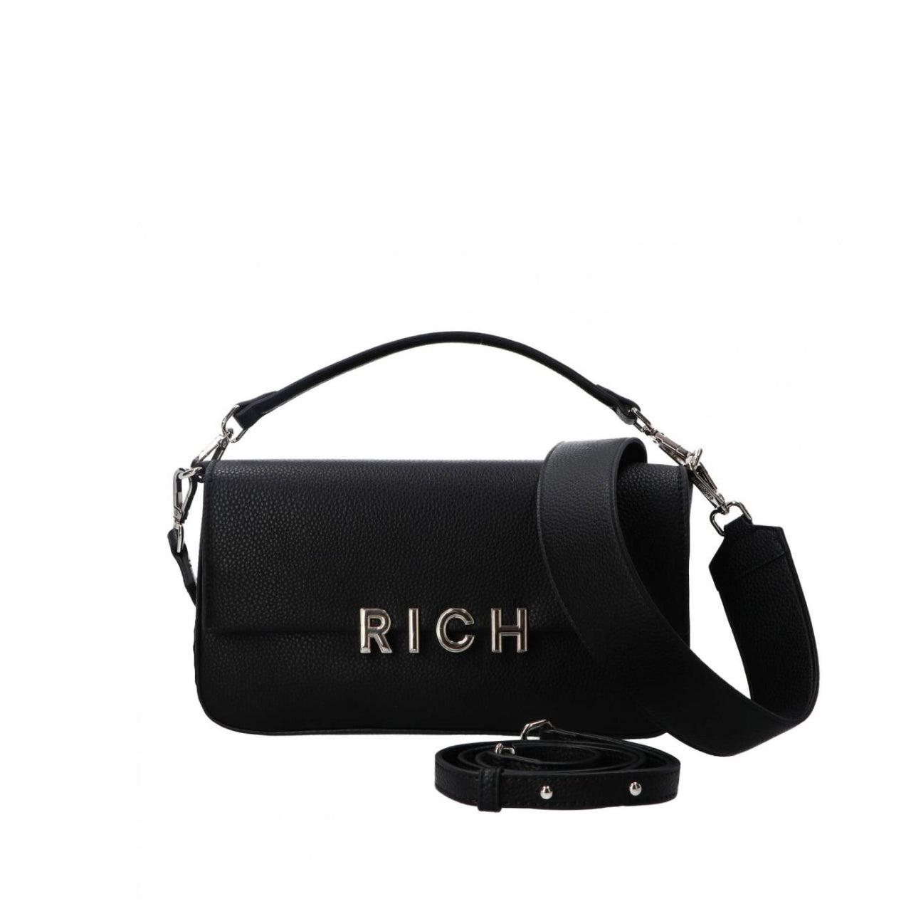 Borsa a Tracolla Richmond Donna Rolher Nero/argento