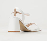 Sandalo con tacco Twinset Donna Bianco Ottico Bianco