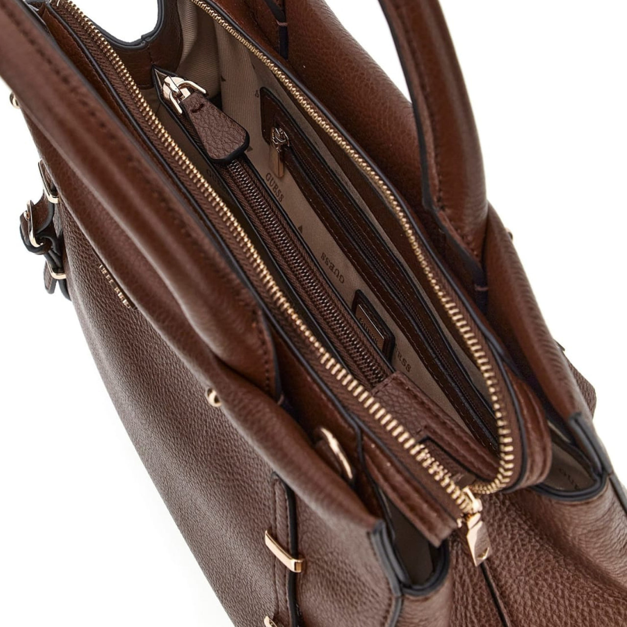 Borsa a Mano Guess Donna Levia Cioccolato