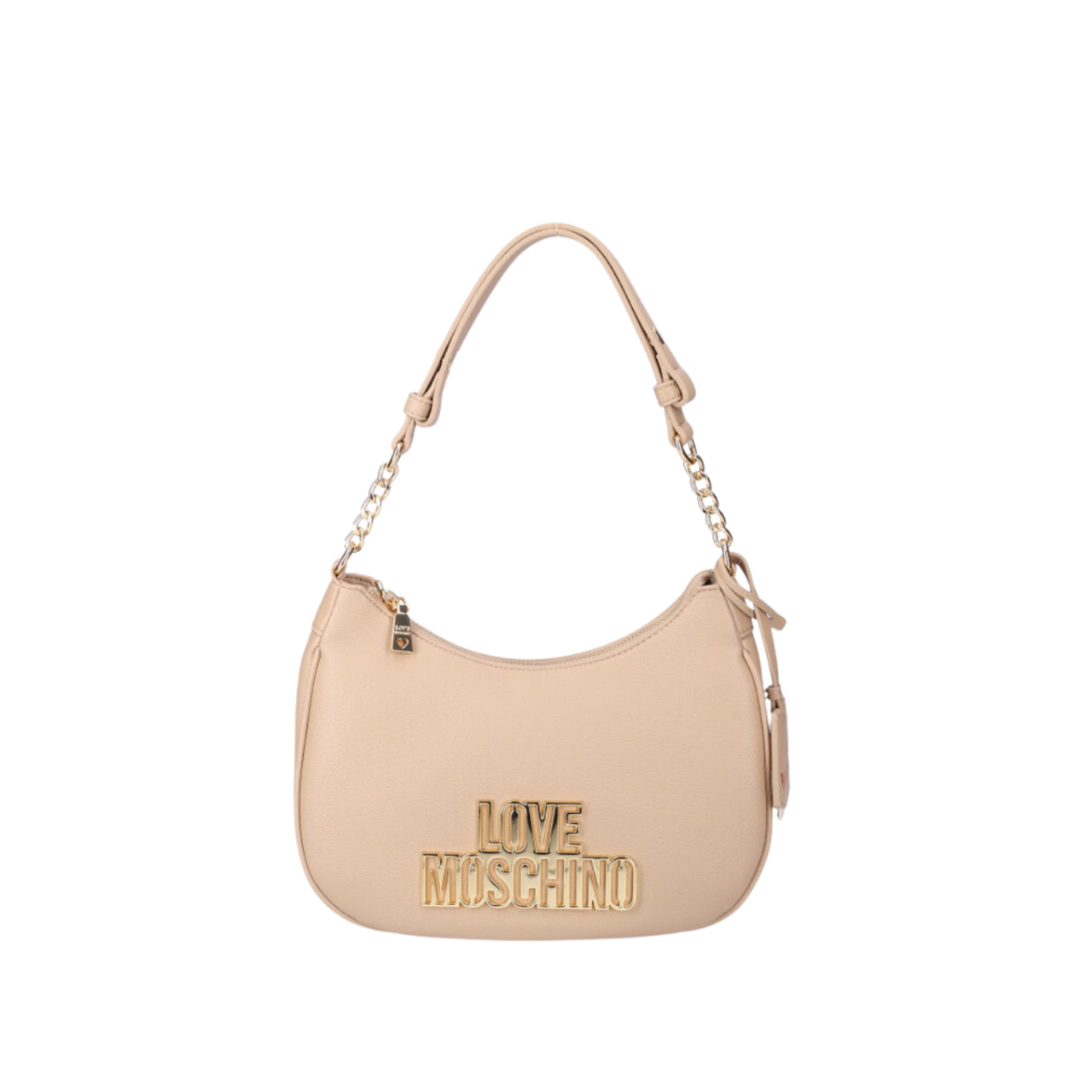 Borsa a Spalla Love Moschino Donna Cut Out Logo Crema