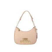Borsa a Spalla Love Moschino Donna Cut Out Logo Crema