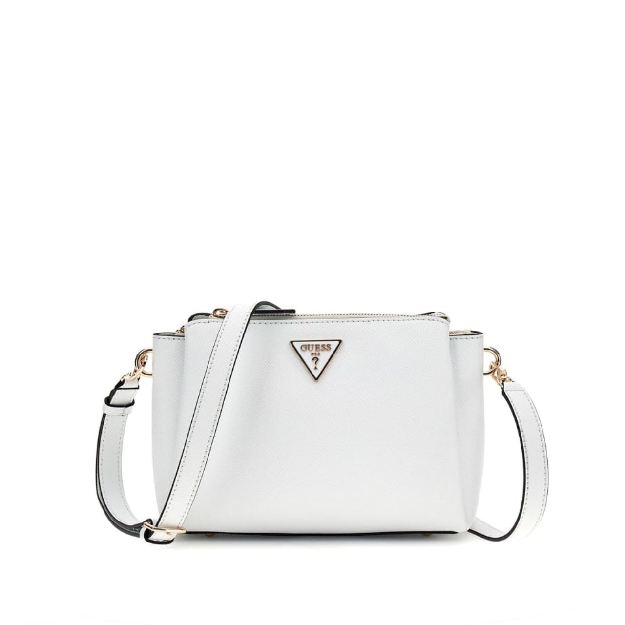 Borsa a Tracolla Guess Donna Noelle Bianco