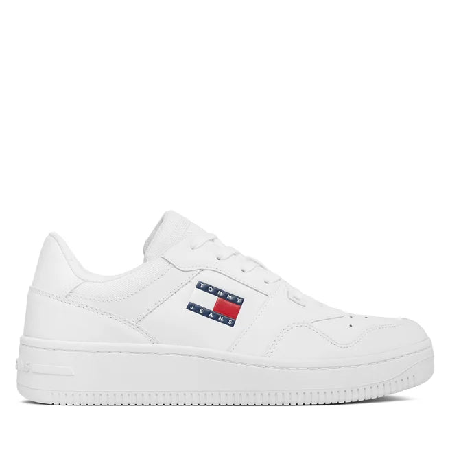 Sneakers Tommy Hilfiger Uomo Tjm Retro Basket Bianco